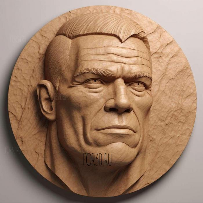 john cena 4 stl model for CNC